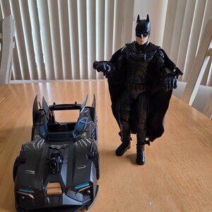DC's 12" Batman & Batmobile (260)